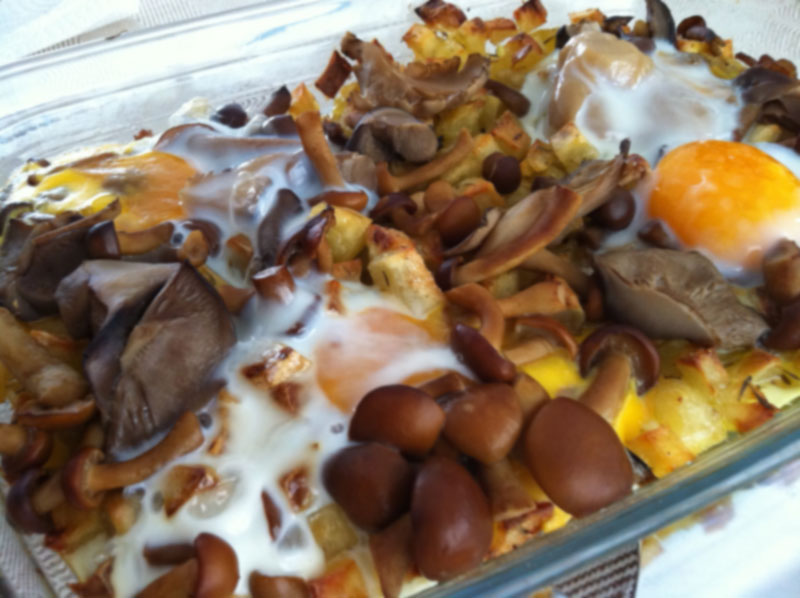 Setas Con Patatas Y Huevos