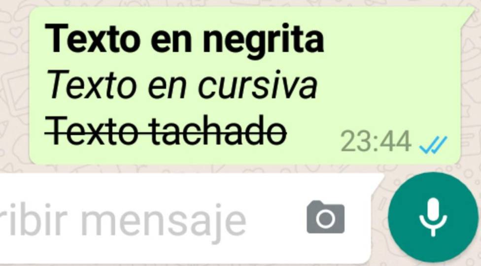 Cómo Se Pone Un Mensaje De Whatsapp En Cursiva, Negrita O Subrayado