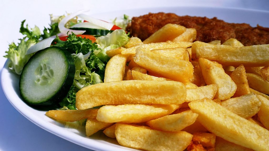 Acompañamiento De Las Patatas Fritas