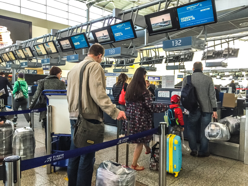 Check In En Un Aeropuerto 