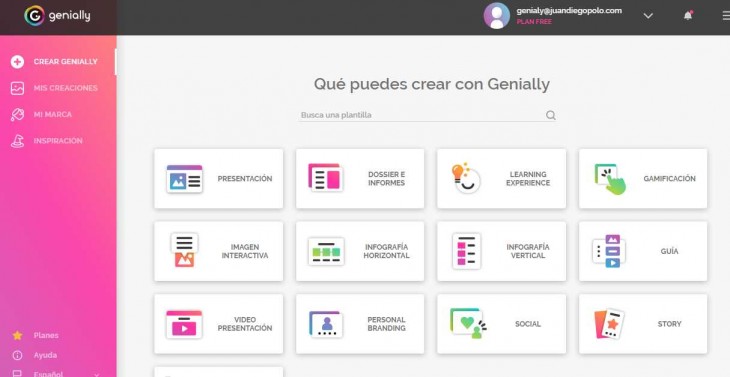 Comienza En Genially Eligiendo Una Categoría