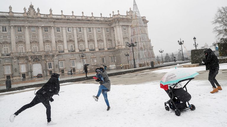 ‘Filomena’ se despide con nevadas históricas, con temperaturas cercanas a -20ºC