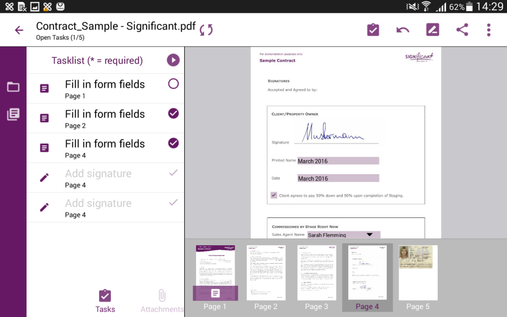 Singnificant  Para Firmar Documentos