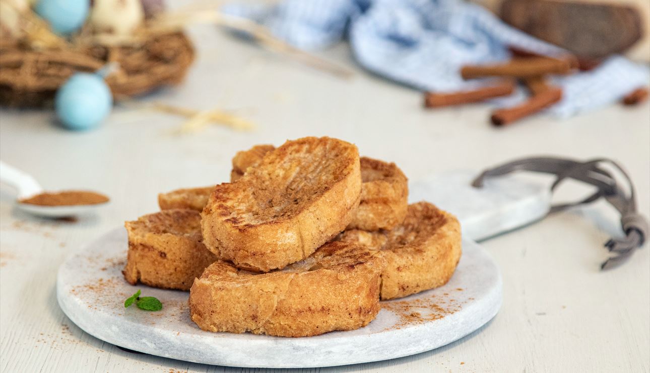 Tostadas De Almendras Con Leche Condensada