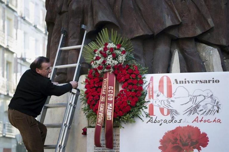 Fundación Abogados de Atocha y CCOO recuerdan el atentado al despacho laboralista
