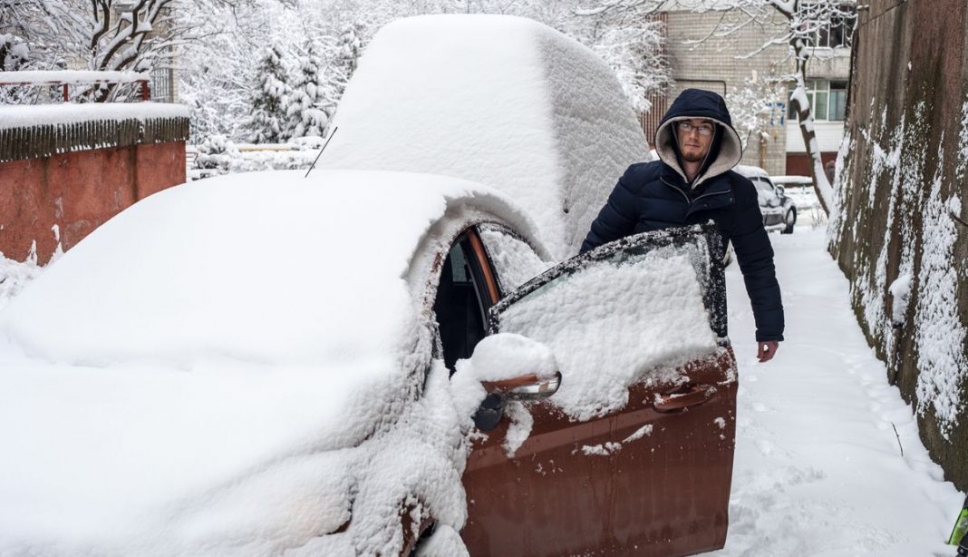 nieve coche