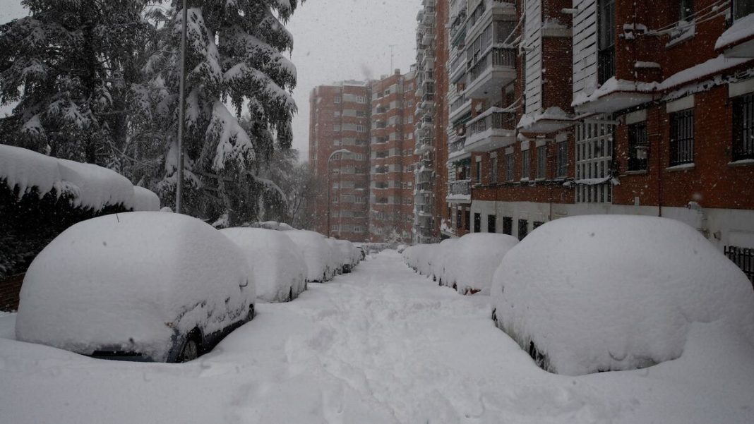 nieve coche