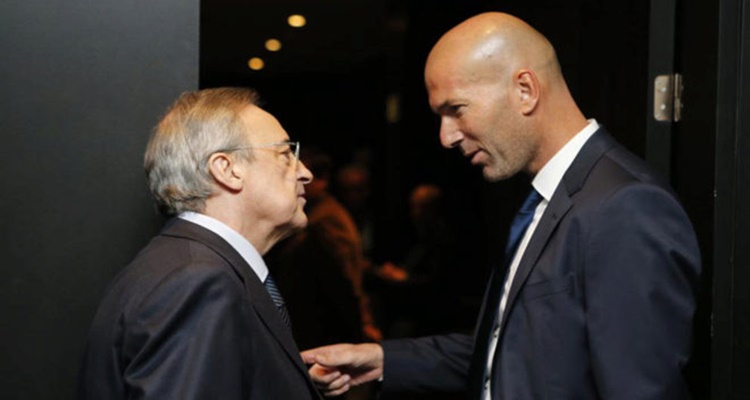 Zidane Distancia Real Madrid Florentino Perez