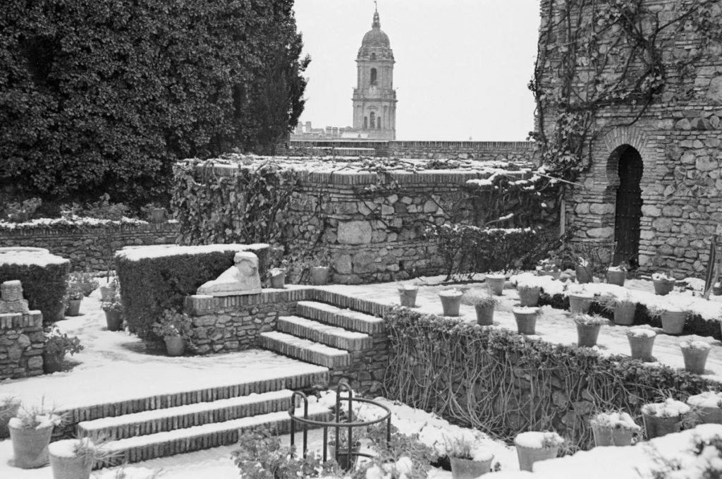 Imagen De La Última Nevada En Málaga, En Un Febrero Loco De 1954.