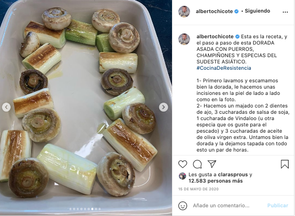Captura De La Pantalla Con La Receta De Chicote.