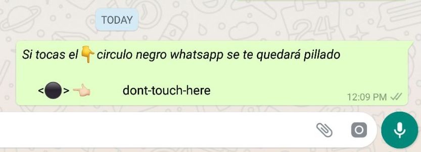 Círculo Negro De Whatsapp