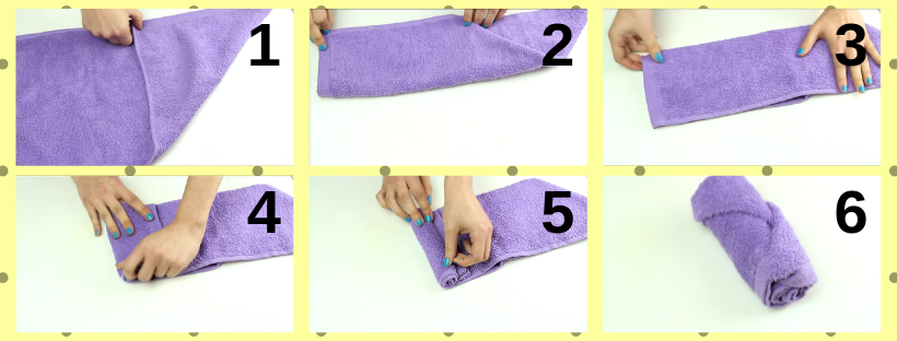 Cómo doblar toallas para invitados. Ideas Fáciles #1 