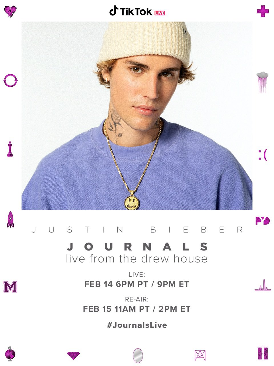 Justin Bieber Journals Live Desde Drew House San Valentín 