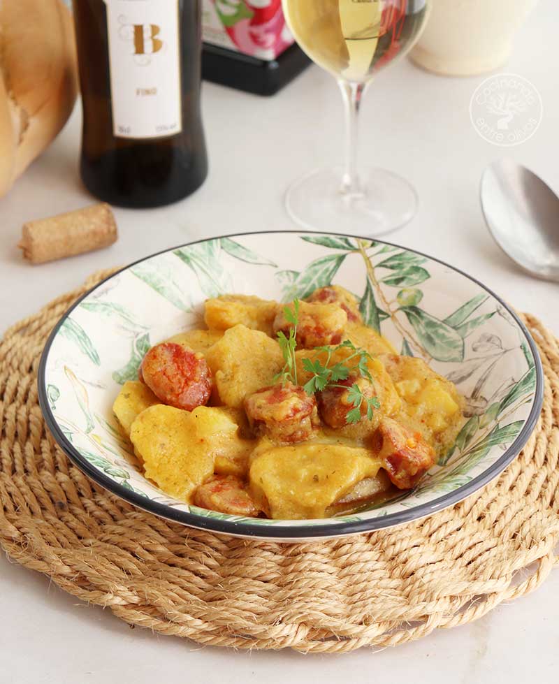 Ingredientes Para Receta De Patatas Jardinera Al Vino De Jerez