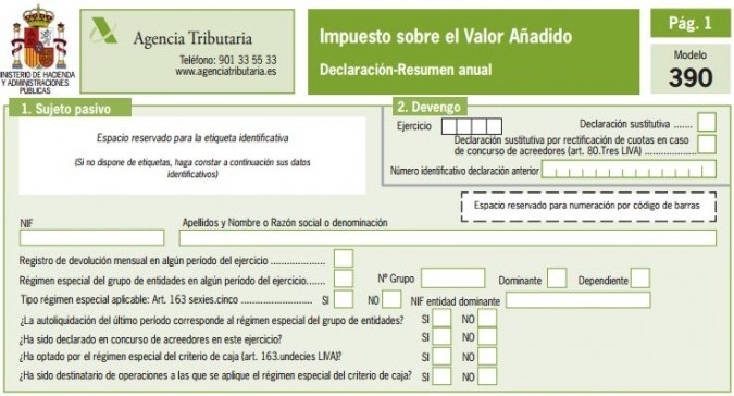 Qué Es El Modelo 390 De Hacienda