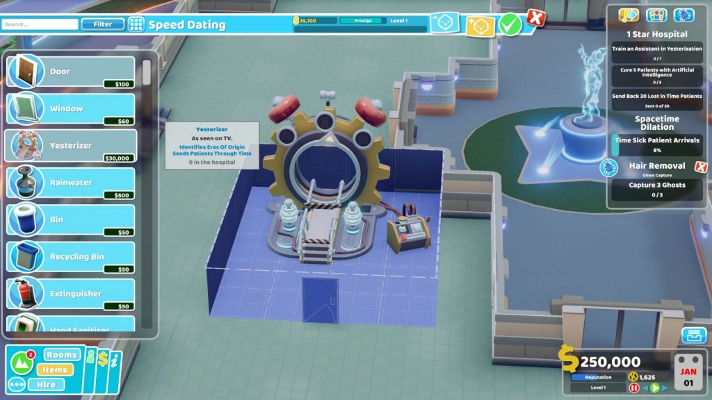 Two Point Hospital: A Stitch In Time – Viajes Temporales Sin Riesgo