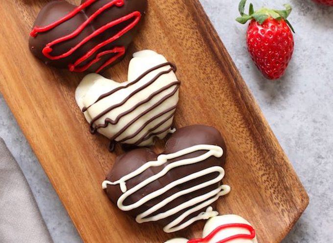 Bombones de San Valentín con leche condensada