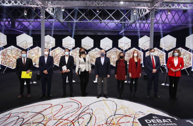 El último debate entre candidatos del 14F visibiliza la crispación entre los partidos