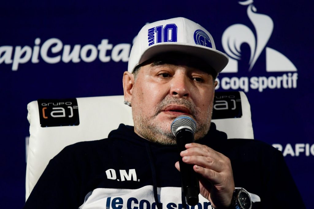 El '10', En Una Imagen Tomada En Una Rueda De Prensa.
