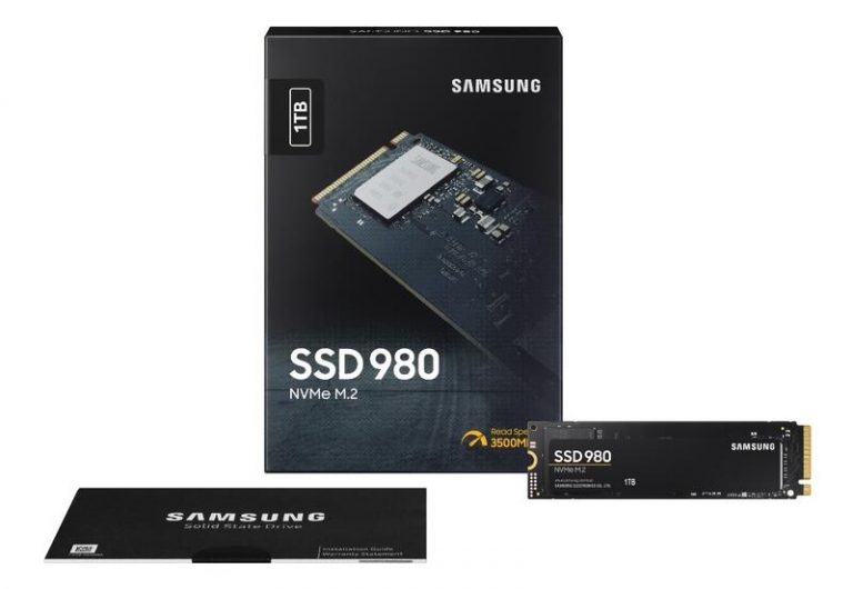 Samsung anuncia SSD 980 NVMe, su primera unidad SSD sin DRAM
