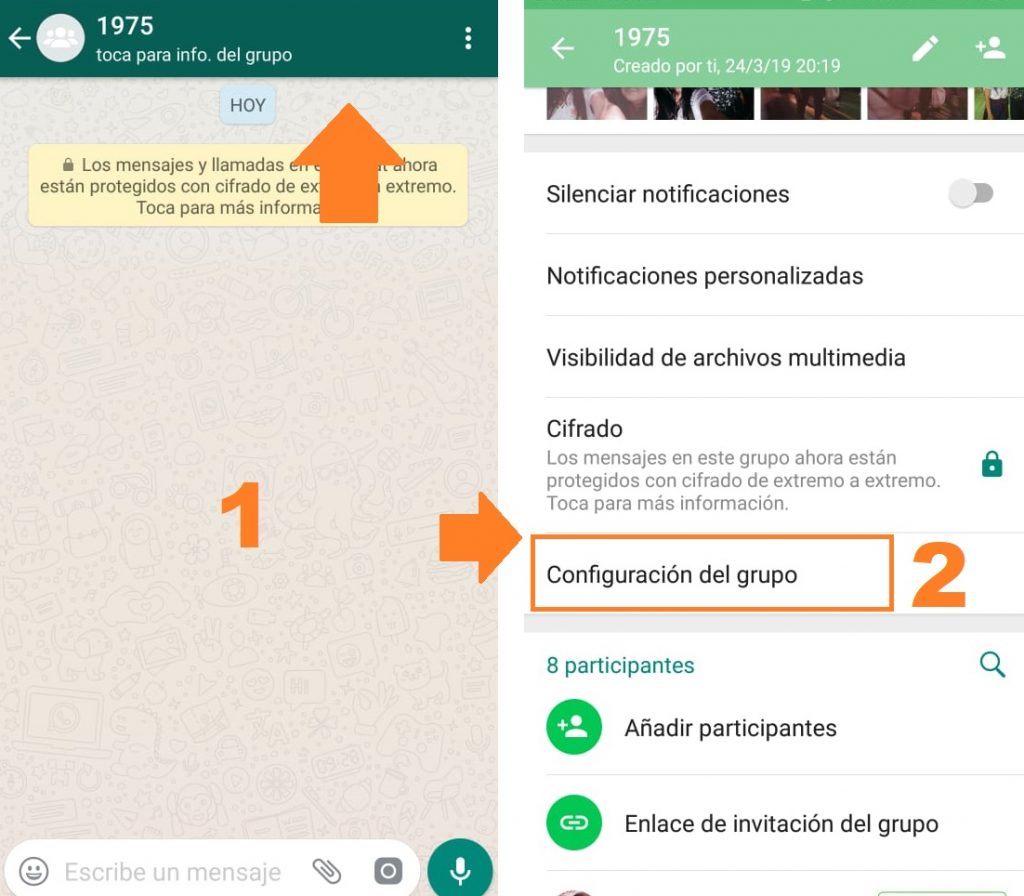 Ajustes Para Las Conversaciones De Administradores