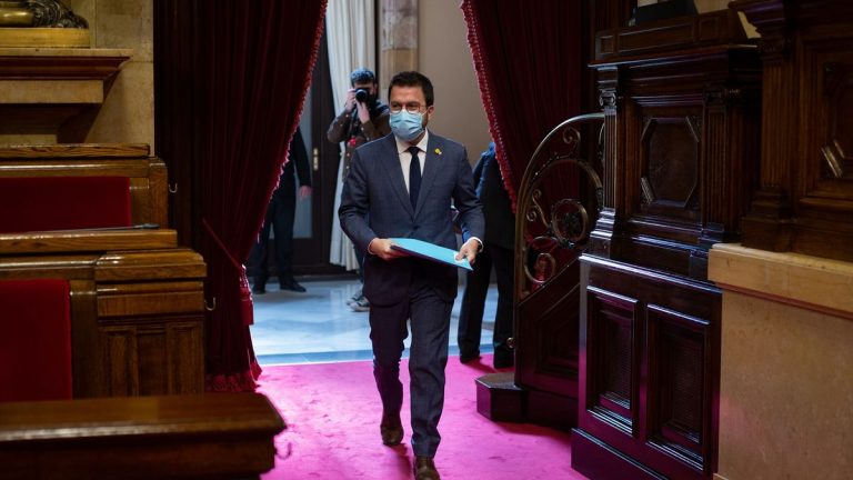 Aragonès condena «todo tipo de violencia» y que una joven perdiera un ojo en las protestas