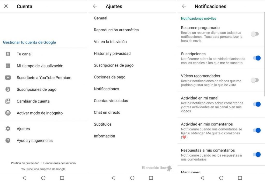 Así Podrás Gestionar Las Notificaciones En Dispositivos Móviles En Youtube