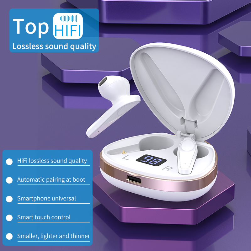 Auriculares Inal Mbricos Hifi Con Cargador Para Mujer 8