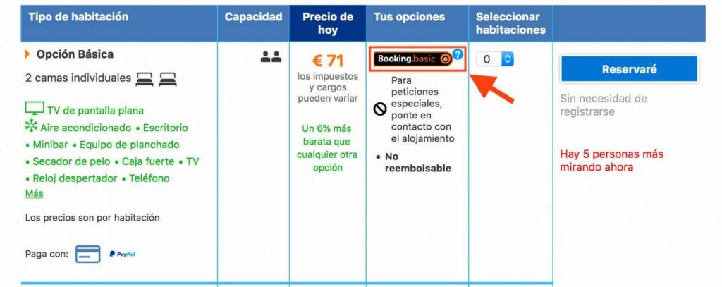 Reserva Y Elección De Habitación