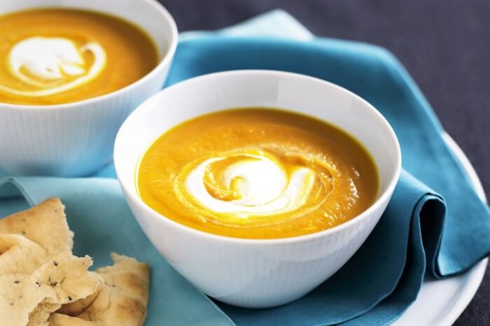 Crema De Calabaza Con Zanahoria