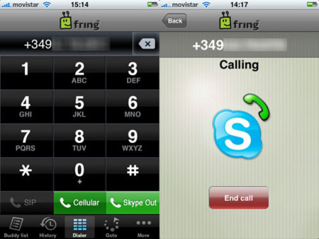 La Aplicación, Usando Skype.