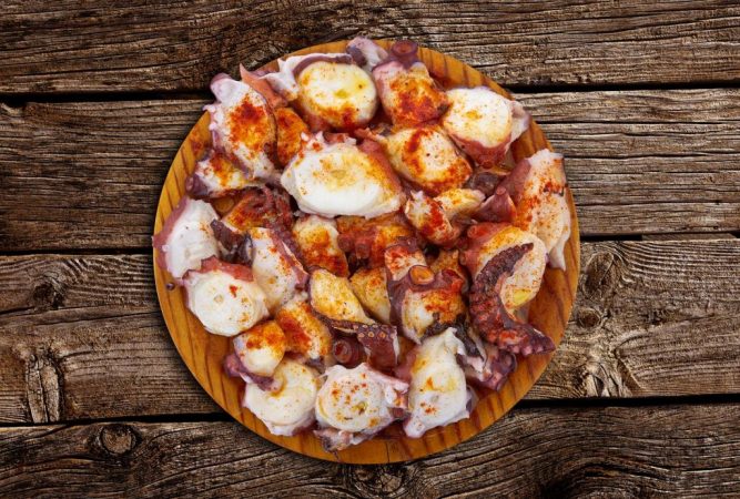 Vista Final De Nuestro Pulpo A La Gallega.