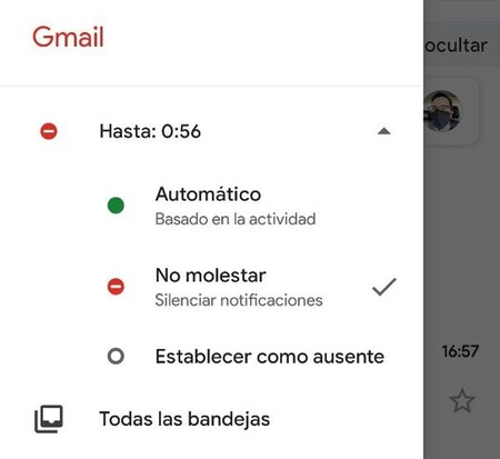 ¿Cómo es el modo 'no molestar' en Gmail?