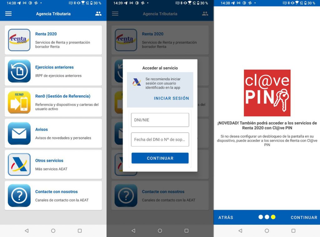 Inicio De La Renta Web Para Hacer Las Modificaciones