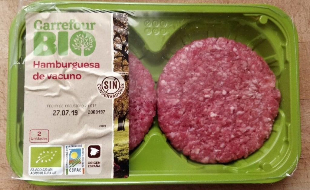 Carrefour Hamburguesas De Vacuno Ocu