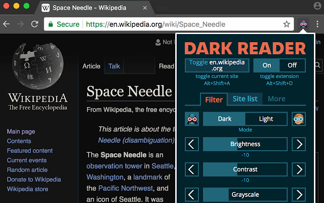 Dark Reader Plugins Chrome