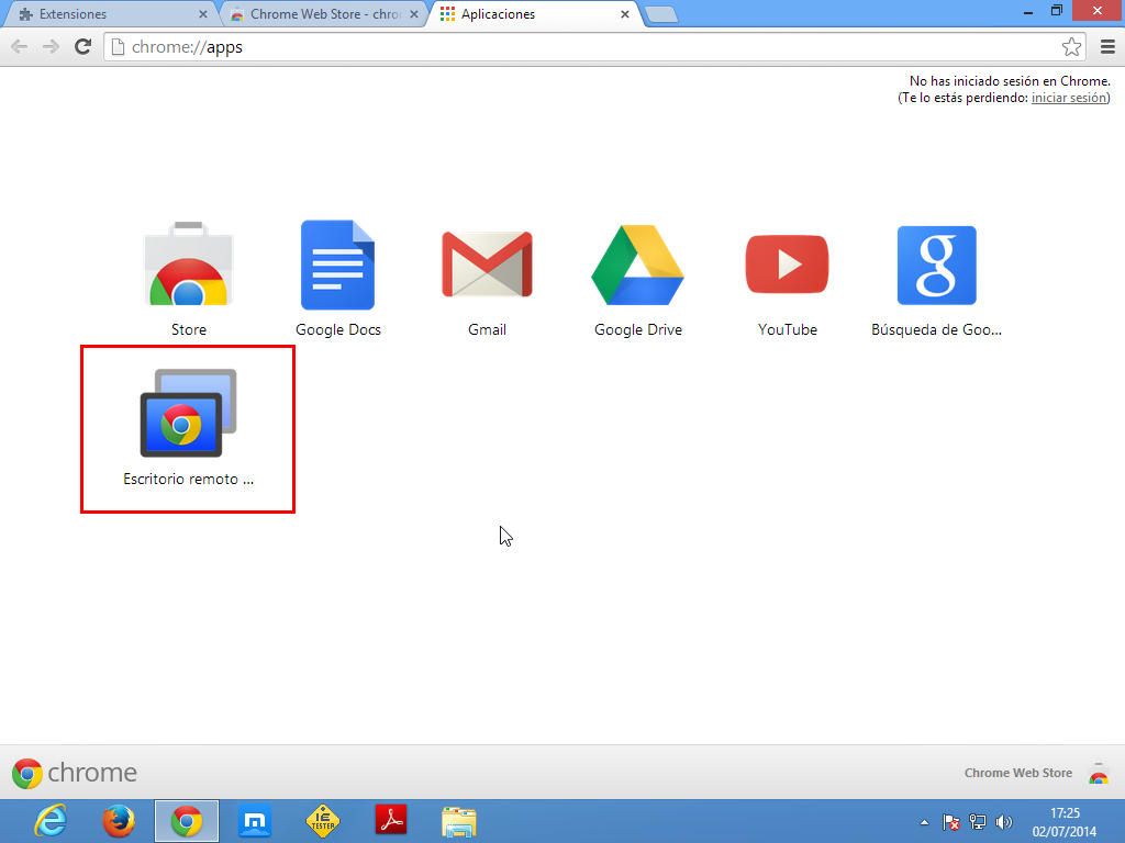 Escritorio Remoto De Chrome