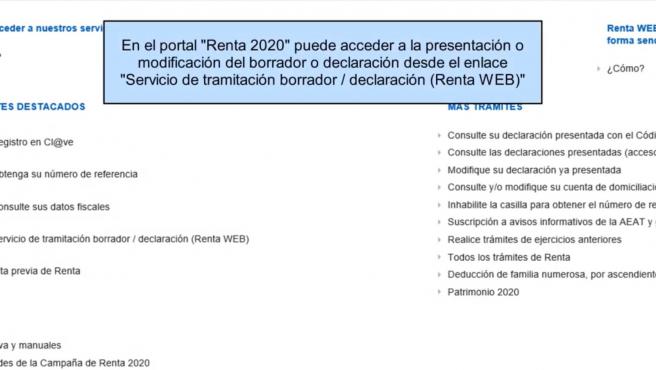 Borrador De La Declaración De La Renta 2020