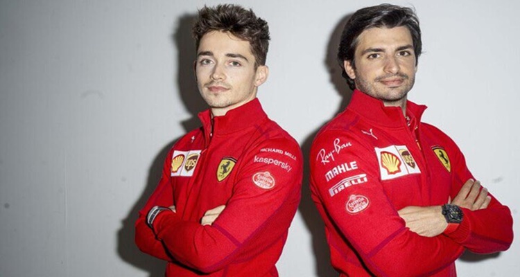 Carlos Sainz Ferrari Charles Leclerc