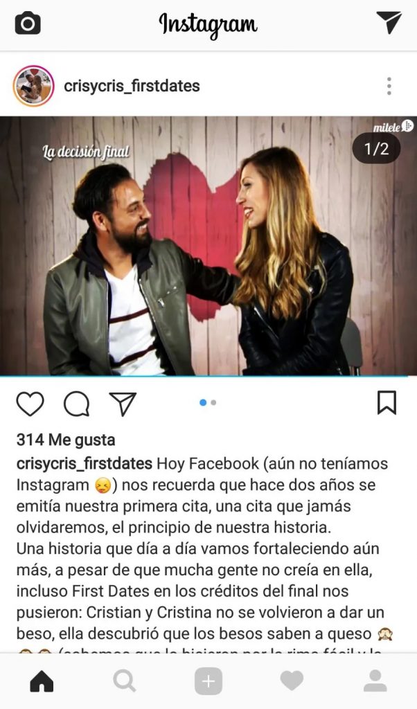 First Dates: Así Están Ahora Cristian Y Cristina Tras Cinco Años En Pareja
