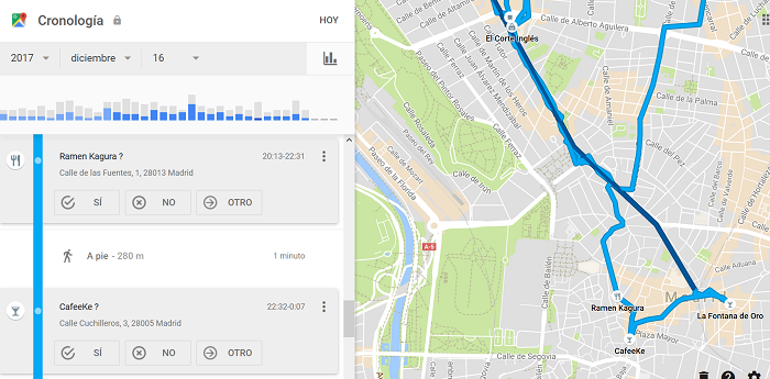 Cronologia Google Maps