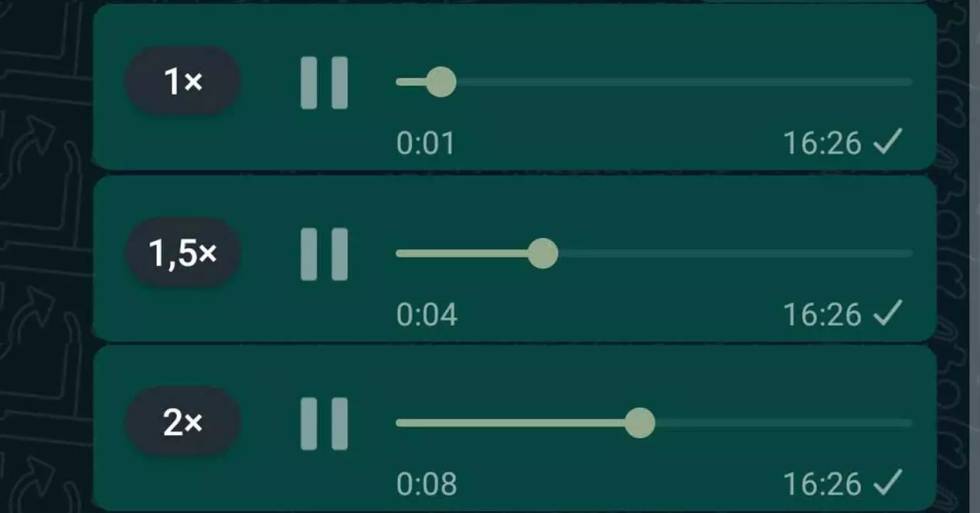 ¿Cómo Usar Las Nuevas Velocidades En Los Audios De Whatsapp?
