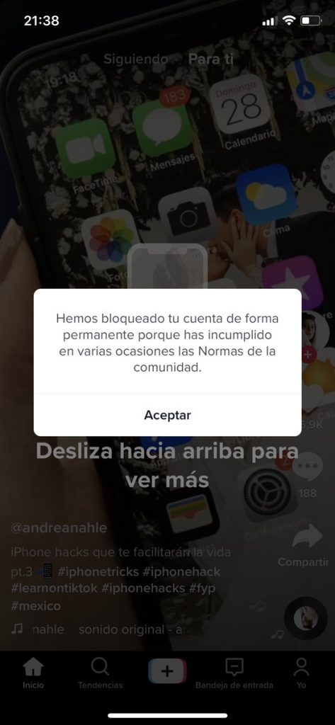 Recuperar cuenta Tik Tok bloqueada 【SOLUCIÓN】 2023