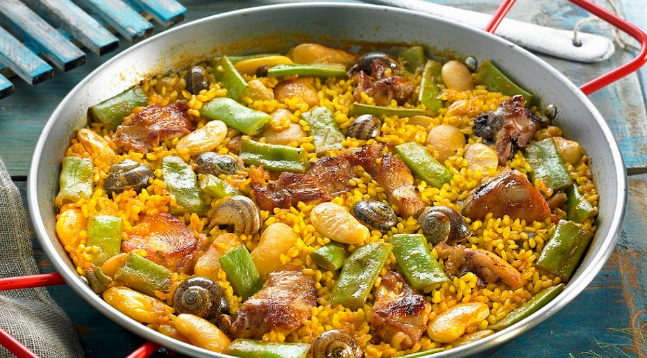 Preciosa Paella Valenciana.