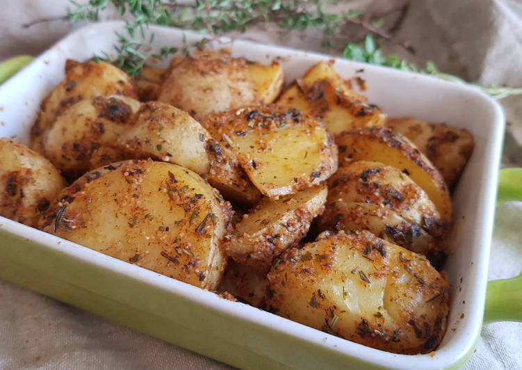 Ingredientes Para Las Patatas Gajo En Microondas