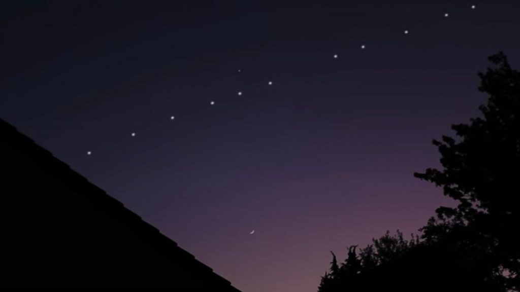 Brillo Satelites Starlink