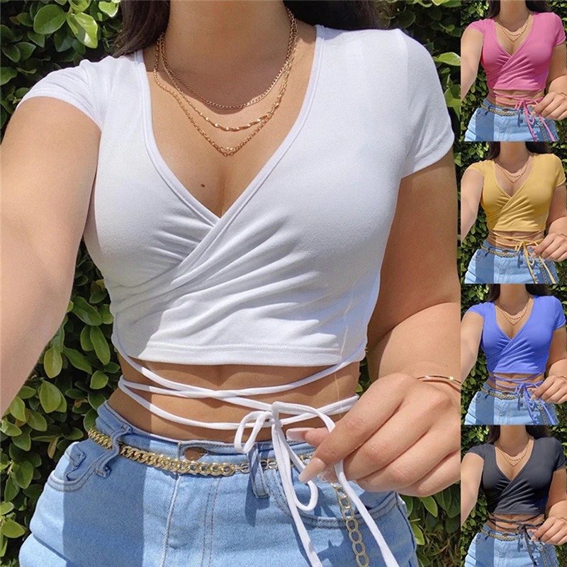 Camiseta Corta Cuello En V