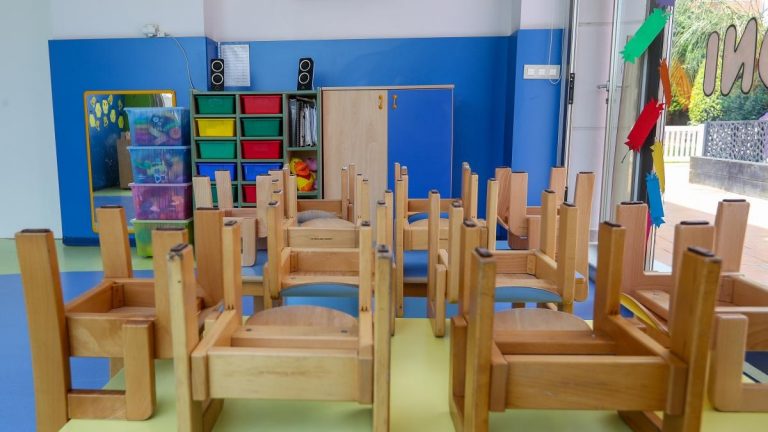 Los casos activos de Covid en centros educativos gallegos descienden a 573