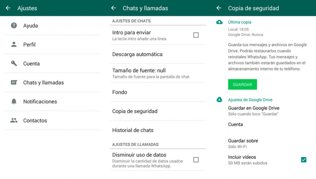 Copia Seguridad Google Drive
