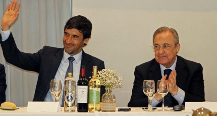 Entrenador Real Madrid Raúl González Florentino Pérez